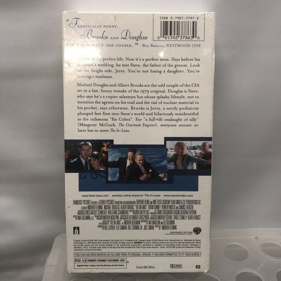 The In-Laws VHS Movie Warner Bros Albert Brooks Michael Douglas New Sealed - Picture 2 of 10